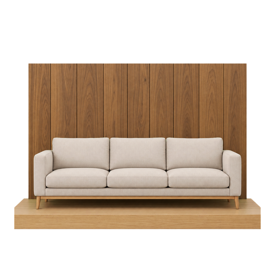Wood Wall Panel wall panel finish shown on a full feature wall